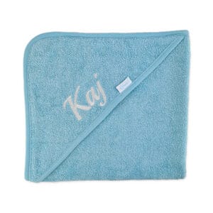 Badcape Blue Baby Blauw Gepersonaliseerd met naam