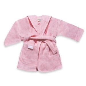 Gepersonaliseerd badjasje met naam - Roze Babyroze