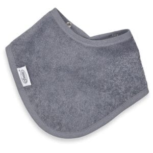 Slabbetje met naam - bandana - Grijs