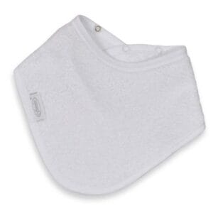 Slabbetje met naam - bandana - Wit