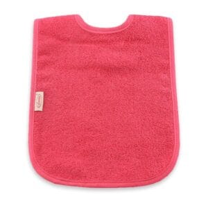 Gepersonaliseerd slabbetje met naam - Fuchsia Roze