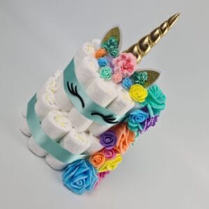 Gepersonaliseerde luiertaart kraamcadeau geboortecadeau