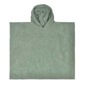 Poncho met naam oud groen