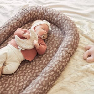 Knuffeldoekje Maan Nougat off white speenknuffel