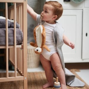 Knuffeldoekje pinguïn caramel speenknuffel