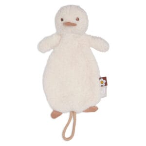 Gepersonaliseerd speendoekje duck eend crème van Jollein