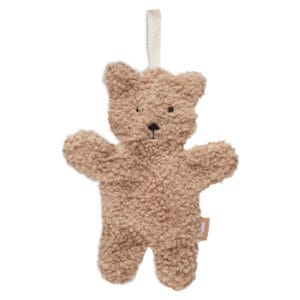 Gepersonaliseerd speendoekje teddy bear biscuit beige knuffeldoekje speenknuffel Jollein