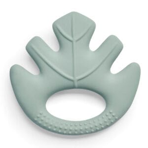 Bijtring rubber Leaves Ash Green blad groen Jollein