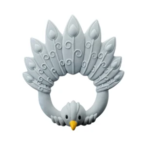 Natruba Bijtring Pauw licht blauw Teether Peacock light blue