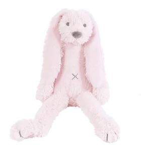 Knuffel konijn met naam baby roze
