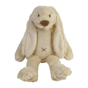 Knuffel konijn met naam beige
