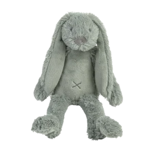 Knuffel konijn met naam oud groen