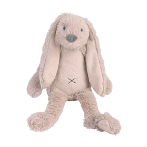 Knuffel konijn met naam oud roze
