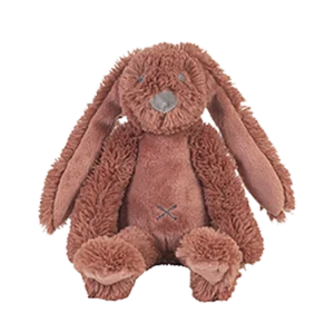 Knuffel konijn met naam terra roodbruin