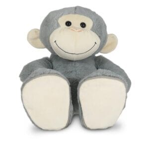 Gepersonaliseerde knuffel met naam op voetje Aap