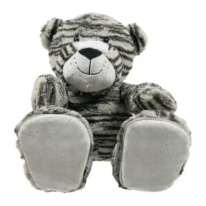 Gepersonaliseerde knuffel met naam op voetje Tijger