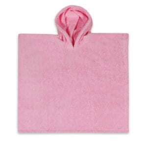 Poncho met naam roze