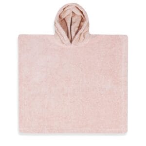 Poncho met naam blush roze
