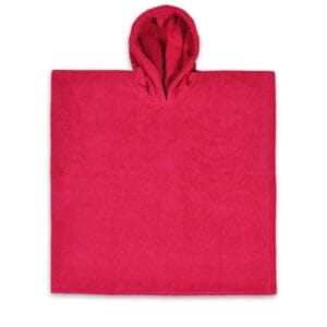 Poncho met naam fuchsia