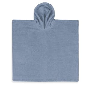 Poncho met naam oud blauw