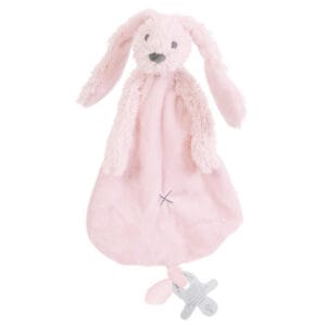 Knuffeldoekje met naam Konijn - Baby Roze - Gepersonaliseerde Speenknuffel