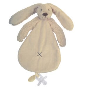 Knuffeldoekje met naam Konijn - Beige - Gepersonaliseerde Speenknuffel