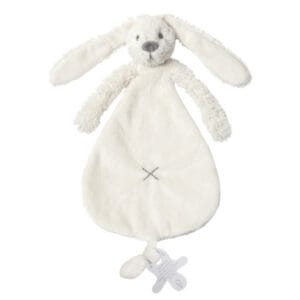 Knuffeldoekje met naam Konijn - gebroken wit - Gepersonaliseerde Speenknuffel