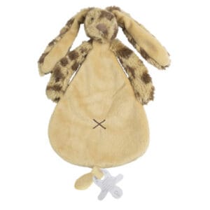 Knuffeldoekje met naam Konijn - Panterprint - Gepersonaliseerde Speenknuffel